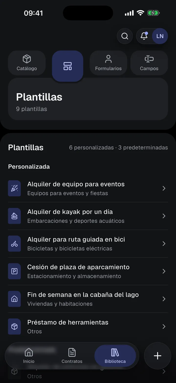 Plantillas: personalizadas e integradas